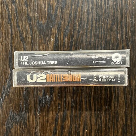 U2 Cassette Tape Lot Of 2 Joshua Tree Rattle And Hum TESTED 90s - Picture 2 of 6